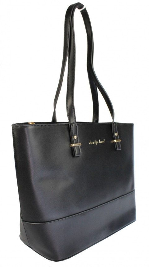 Torebka Skóra Włoska Z Kosmetyczką Oraz Portfelem 3w1 JENNIFER JONES Elegancki Stylowy Kuferek 3140 CZARNY Torebka Skóra Włoska Z Kosmetyczką Oraz Portfelem 3w1 JENNIFER JONES Elegancki Stylowy Kuferek 3140 CZARNY