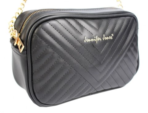 Torebka Skóra Włoska Z Kosmetyczką Oraz Portfelem 3w1 JENNIFER JONES Elegancki Stylowy Kuferek 3140 CZARNY Torebka Skóra Włoska Z Kosmetyczką Oraz Portfelem 3w1 JENNIFER JONES Elegancki Stylowy Kuferek 3140 CZARNY