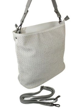 Torebka Skórzana Jennifer Jones Shopper Bag Skóra Włoska JJ3126 BIAŁA 40 x 34 x 18 [cm] 
