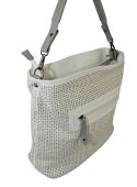 Torebka Skórzana Jennifer Jones Shopper Bag Skóra Włoska JJ3126 BIAŁA 40 x 34 x 18 [cm] 