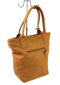 Torebka Skórzana MAGRE (PL) KLEOPATRA Shopper Bag Skóra Naturalna KARMELOWA