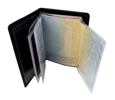 Uniwersalny Duży Wkład Foliowy Pionowy ANDRUS (PL) Do Etui Na Karty Dokumenty 11 x 7,5 [cm]