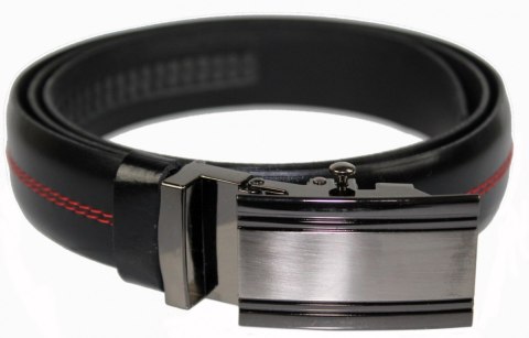 Wizytowy Pasek Skórzany 30 mm COMPLEX (PL) Pełna Klamra AUTOMAT/ZĄBEK Garnitur CZARNY CZERWONA NITKĄ Zaokrąglony AZ30/KAZ66 Wizytowy Pasek Skórzany 30 mm COMPLEX (PL) Pełna Klamra AUTOMAT/ZĄBEK Garnitur CZARNY CZERWONA NITKĄ Zaokrąglony AZ30/KAZ66