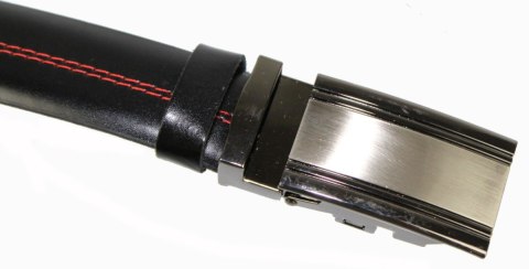 Wizytowy Pasek Skórzany 30 mm COMPLEX (PL) Pełna Klamra AUTOMAT/ZĄBEK Garnitur CZARNY CZERWONA NITKĄ Zaokrąglony AZ30/KAZ66 Wizytowy Pasek Skórzany 30 mm COMPLEX (PL) Pełna Klamra AUTOMAT/ZĄBEK Garnitur CZARNY CZERWONA NITKĄ Zaokrąglony AZ30/KAZ66