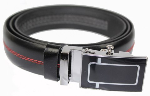 Wizytowy Pasek Skórzany 30 mm COMPLEX (PL) Pełna Klamra AUTOMAT/ZĄBEK Garnitur CZARNY CZERWONA NITKĄ Zaokrąglony AZ30/KAZ67 Wizytowy Pasek Skórzany 30 mm COMPLEX (PL) Pełna Klamra AUTOMAT/ZĄBEK Garnitur CZARNY CZERWONA NITKĄ Zaokrąglony AZ30/KAZ67