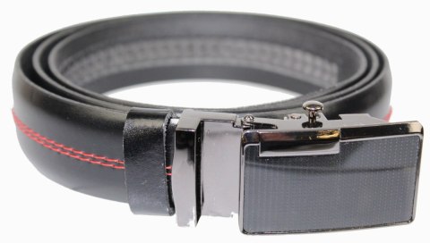 Wizytowy Pasek Skórzany 30 mm COMPLEX (PL) Pełna Klamra AUTOMAT/ZĄBEK Garnitur CZARNY CZERWONA NITKĄ Zaokrąglony AZ30/KAZ68 Wizytowy Pasek Skórzany 30 mm COMPLEX (PL) Pełna Klamra AUTOMAT/ZĄBEK Garnitur CZARNY CZERWONA NITKĄ Zaokrąglony AZ30/KAZ68
