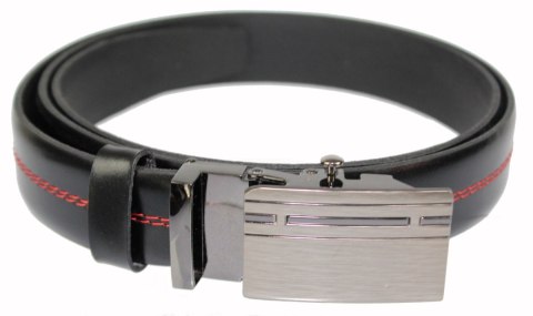 Wizytowy Pasek Skórzany 30 mm COMPLEX (PL) Pełna Klamra AUTOMAT/ZĄBEK Garnitur CZARNY CZERWONA NITKĄ Zaokrąglony AZ30/KAZ73 Wizytowy Pasek Skórzany 30 mm COMPLEX (PL) Pełna Klamra AUTOMAT/ZĄBEK Garnitur CZARNY CZERWONA NITKĄ Zaokrąglony AZ30/KAZ73