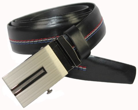 Wizytowy Pasek Skórzany 30 mm COMPLEX (PL) Pełna Klamra AUTOMAT/ZĄBEK Garnitur CZARNY KOLOROWA NITKA Zaokrąglony AZ30/KAZ30 Wizytowy Pasek Skórzany 30 mm COMPLEX (PL) Pełna Klamra AUTOMAT/ZĄBEK Garnitur CZARNY KOLOROWA NITKA Zaokrąglony AZ30/KAZ30