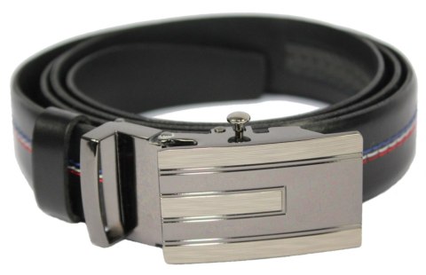 Wizytowy Pasek Skórzany 30 mm COMPLEX (PL) Pełna Klamra AUTOMAT/ZĄBEK Garnitur CZARNY KOLOROWA NITKA Zaokrąglony AZ30/KAZ54 Wizytowy Pasek Skórzany 30 mm COMPLEX (PL) Pełna Klamra AUTOMAT/ZĄBEK Garnitur CZARNY KOLOROWA NITKA Zaokrąglony AZ30/KAZ54