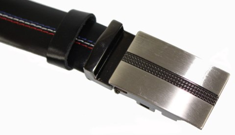 Wizytowy Pasek Skórzany 30 mm COMPLEX (PL) Pełna Klamra AUTOMAT/ZĄBEK Garnitur CZARNY KOLOROWA NITKA Zaokrąglony AZ30/KAZ63 Wizytowy Pasek Skórzany 30 mm COMPLEX (PL) Pełna Klamra AUTOMAT/ZĄBEK Garnitur CZARNY KOLOROWA NITKA Zaokrąglony AZ30/KAZ63