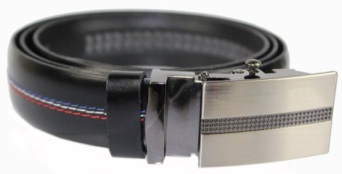 Wizytowy Pasek Skórzany 30 mm COMPLEX (PL) Pełna Klamra AUTOMAT/ZĄBEK Garnitur CZARNY KOLOROWA NITKA Zaokrąglony AZ30/KAZ63 Wizytowy Pasek Skórzany 30 mm COMPLEX (PL) Pełna Klamra AUTOMAT/ZĄBEK Garnitur CZARNY KOLOROWA NITKA Zaokrąglony AZ30/KAZ63