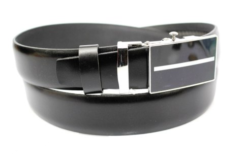 Wizytowy Pasek Skórzany 30 mm COMPLEX (PL) Pełna Klamra AUTOMAT/ZĄBEK Garnitur CZARNY Zaokrąglony AZ30/KAZ4 Wizytowy Pasek Skórzany 30 mm COMPLEX (PL) Pełna Klamra AUTOMAT/ZĄBEK Garnitur CZARNY Zaokrąglony AZ30/KAZ4