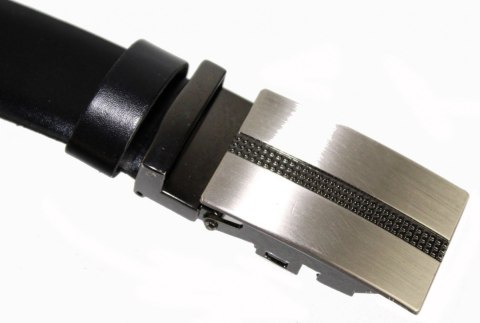 Wizytowy Pasek Skórzany 30 mm COMPLEX (PL) Pełna Klamra AUTOMAT/ZĄBEK Garnitur CZARNY Zaokrąglony AZ30/KAZ63 Wizytowy Pasek Skórzany 30 mm COMPLEX (PL) Pełna Klamra AUTOMAT/ZĄBEK Garnitur CZARNY Zaokrąglony AZ30/KAZ63
