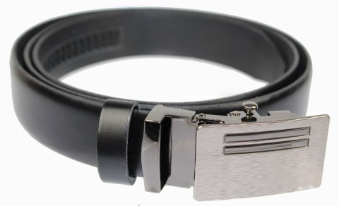 Wizytowy Pasek Skórzany 30 mm COMPLEX (PL) Pełna Klamra AUTOMAT/ZĄBEK Garnitur CZARNY Zaokrąglony AZ30/KAZ64 Wizytowy Pasek Skórzany 30 mm COMPLEX (PL) Pełna Klamra AUTOMAT/ZĄBEK Garnitur CZARNY Zaokrąglony AZ30/KAZ64
