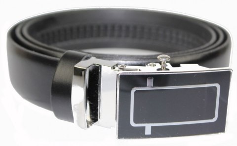 Wizytowy Pasek Skórzany 30 mm COMPLEX (PL) Pełna Klamra AUTOMAT/ZĄBEK Garnitur CZARNY Zaokrąglony AZ30/KAZ67 Wizytowy Pasek Skórzany 30 mm COMPLEX (PL) Pełna Klamra AUTOMAT/ZĄBEK Garnitur CZARNY Zaokrąglony AZ30/KAZ67