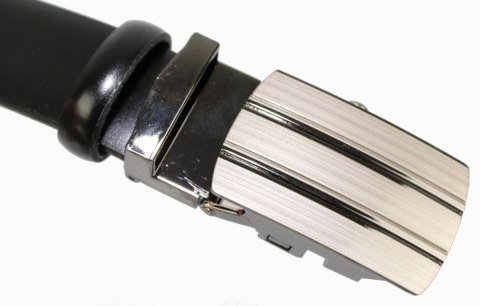 Wizytowy Pasek Skórzany 30 mm COMPLEX (PL) Pełna Klamra AUTOMAT/ZĄBEK Garnitur CZARNY Zaokrąglony AZ30/KAZ72 Wizytowy Pasek Skórzany 30 mm COMPLEX (PL) Pełna Klamra AUTOMAT/ZĄBEK Garnitur CZARNY Zaokrąglony AZ30/KAZ72