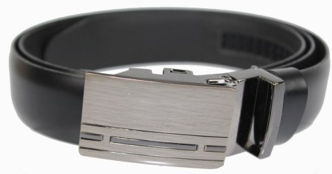 Wizytowy Pasek Skórzany 30 mm COMPLEX (PL) Pełna Klamra AUTOMAT/ZĄBEK Garnitur CZARNY Zaokrąglony AZ30/KAZ73 Wizytowy Pasek Skórzany 30 mm COMPLEX (PL) Pełna Klamra AUTOMAT/ZĄBEK Garnitur CZARNY Zaokrąglony AZ30/KAZ73