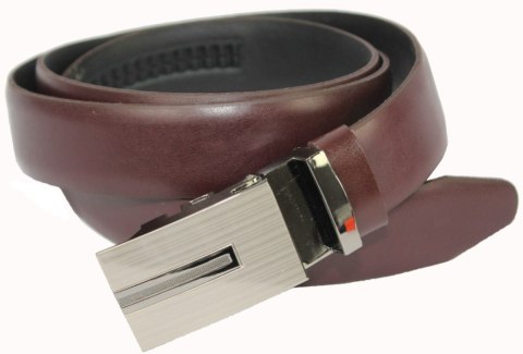 Wizytowy Pasek Skórzany 30 mm COMPLEX (PL) Pełna Klamra AUTOMAT/ZĄBEK Garnitur CZEKOLADOWY Zaokrąglony AZ30/KAZ30 Wizytowy Pasek Skórzany 30 mm COMPLEX (PL) Pełna Klamra AUTOMAT/ZĄBEK Garnitur CZEKOLADOWY Zaokrąglony AZ30/KAZ30