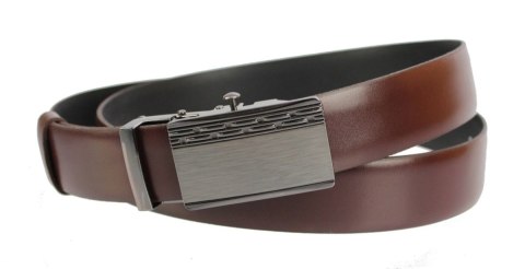 Wizytowy Pasek Skórzany 30 mm COMPLEX (PL) Pełna Klamra AUTOMAT/ZĄBEK Garnitur CZEKOLADOWY Zaokrąglony AZ30/KAZ54 Wizytowy Pasek Skórzany 30 mm COMPLEX (PL) Pełna Klamra AUTOMAT/ZĄBEK Garnitur CZEKOLADOWY Zaokrąglony AZ30/KAZ54