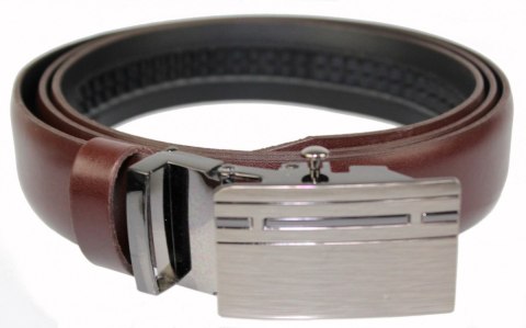 Wizytowy Pasek Skórzany 30 mm COMPLEX (PL) Pełna Klamra AUTOMAT/ZĄBEK Garnitur CZEKOLADOWY Zaokrąglony AZ30/KAZ73 Wizytowy Pasek Skórzany 30 mm COMPLEX (PL) Pełna Klamra AUTOMAT/ZĄBEK Garnitur CZEKOLADOWY Zaokrąglony AZ30/KAZ73