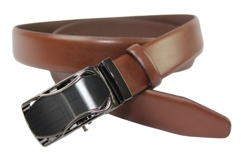 Wizytowy Pasek Skórzany 30 mm PolskaGalanteria (PL) Pełna Klamra AUTOMAT/ZĄBEK Garnitur BRĄZOWY AZ30/KAZ85 Wizytowy Pasek Skórzany 30 mm PolskaGalanteria (PL) Pełna Klamra AUTOMAT/ZĄBEK Garnitur BRĄZOWY AZ30/KAZ85