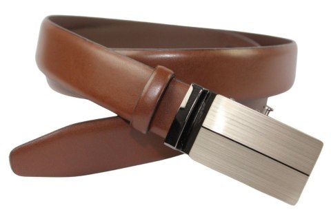 Wizytowy Pasek Skórzany 30 mm PolskaGalanteria (PL) Pełna Klamra AUTOMAT/ZĄBEK Garnitur BRĄZOWY AZ30/KAZ87 Wizytowy Pasek Skórzany 30 mm PolskaGalanteria (PL) Pełna Klamra AUTOMAT/ZĄBEK Garnitur BRĄZOWY AZ30/KAZ87