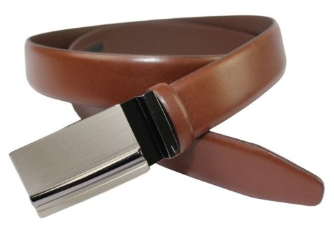 Wizytowy Pasek Skórzany 30 mm PolskaGalanteria (PL) Pełna Klamra AUTOMAT/ZĄBEK Garnitur BRĄZOWY AZ30/KAZ88 Wizytowy Pasek Skórzany 30 mm PolskaGalanteria (PL) Pełna Klamra AUTOMAT/ZĄBEK Garnitur BRĄZOWY AZ30/KAZ88