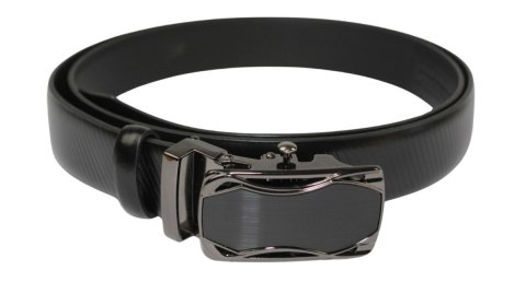 Wizytowy Pasek Skórzany 30 mm PolskaGalanteria (PL) Pełna Klamra AUTOMAT/ZĄBEK Garnitur CZARNY GĄSIENICOWY AZ30/KAZ85 Wizytowy Pasek Skórzany 30 mm PolskaGalanteria (PL) Pełna Klamra AUTOMAT/ZĄBEK Garnitur CZARNY GĄSIENICOWY AZ30/KAZ85