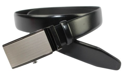 Wizytowy Pasek Skórzany 30 mm PolskaGalanteria (PL) Pełna Klamra AUTOMAT/ZĄBEK Garnitur CZARNY Zaokrąglony AZ30/KAZ86 Wizytowy Pasek Skórzany 30 mm PolskaGalanteria (PL) Pełna Klamra AUTOMAT/ZĄBEK Garnitur CZARNY Zaokrąglony AZ30/KAZ86