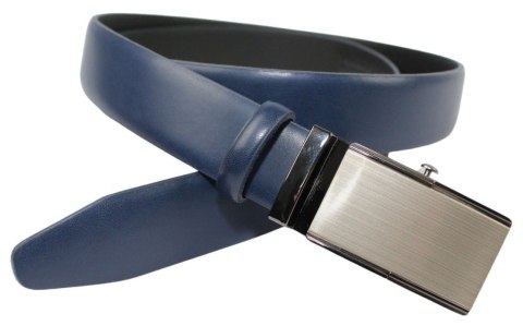 Wizytowy Pasek Skórzany 30 mm PolskaGalanteria (PL) Pełna Klamra AUTOMAT/ZĄBEK Garnitur GRANATOWY Zaokrąglony AZ30/KAZ86 Wizytowy Pasek Skórzany 30 mm PolskaGalanteria (PL) Pełna Klamra AUTOMAT/ZĄBEK Garnitur GRANATOWY Zaokrąglony AZ30/KAZ86