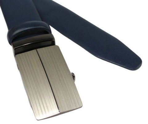 Wizytowy Pasek Skórzany 30 mm PolskaGalanteria (PL) Pełna Klamra AUTOMAT/ZĄBEK Garnitur GRANATOWY Zaokrąglony AZ30/KAZ87 Wizytowy Pasek Skórzany 30 mm PolskaGalanteria (PL) Pełna Klamra AUTOMAT/ZĄBEK Garnitur GRANATOWY Zaokrąglony AZ30/KAZ87