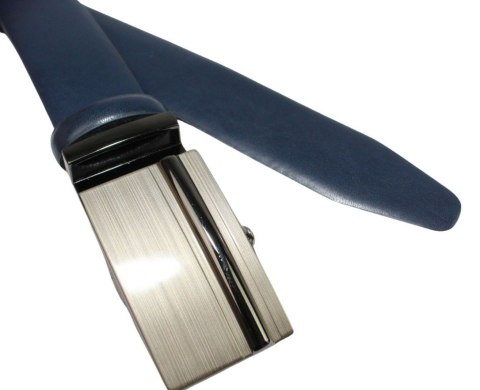 Wizytowy Pasek Skórzany 30 mm PolskaGalanteria (PL) Pełna Klamra AUTOMAT/ZĄBEK Garnitur GRANATOWY Zaokrąglony AZ30/KAZ88 Wizytowy Pasek Skórzany 30 mm PolskaGalanteria (PL) Pełna Klamra AUTOMAT/ZĄBEK Garnitur GRANATOWY Zaokrąglony AZ30/KAZ88