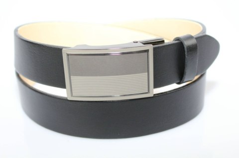 Wizytowy Pasek Skórzany 35 mm BEZ KLAMRY Dla Pełnej Klamry AUTOMAT/SAMOZACISK Garnitur PASZ35/ CZARNY NADWYMIAR XXL Wizytowy Pasek Skórzany 35 mm BEZ KLAMRY Dla Pełnej Klamry AUTOMAT/SAMOZACISK Garnitur PASZ35/ CZARNY NADWYMIAR XXL