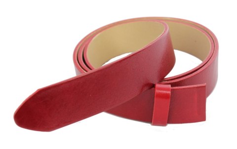 Wizytowy Pasek Skórzany 35 mm BEZ KLAMRY Dla Pełnej Klamry AUTOMAT/SAMOZACISK Garnitur PASZ35/ CZERWONY K62 Wizytowy Pasek Skórzany 35 mm BEZ KLAMRY Dla Pełnej Klamry AUTOMAT/SAMOZACISK Garnitur PASZ35/ CZERWONY K62