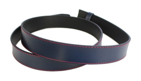 Wizytowy Pasek Skórzany 35 mm BEZ KLAMRY Dla Pełnej Klamry AUTOMAT/SAMOZACISK Garnitur PASZ35/ GRANATOWY CZERWONA NITKA Wizytowy Pasek Skórzany 35 mm BEZ KLAMRY Dla Pełnej Klamry AUTOMAT/SAMOZACISK Garnitur PASZ35/ GRANATOWY CZERWONA NITKA