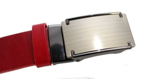 Wizytowy Pasek Skórzany 35 mm PAS-MAX (PL) Pełna Klamra AUTOMAT/SAMOZACISK Garnitur CZERWONY K62 ASZ35/KASZ59 Wizytowy Pasek Skórzany 35 mm PAS-MAX (PL) Pełna Klamra AUTOMAT/SAMOZACISK Garnitur CZERWONY K62 ASZ35/KASZ59