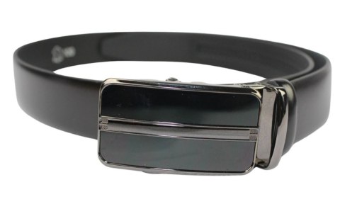 Wizytowy Pasek Skórzany 35 mm PolskaGalanteria (PL) Pełna Klamra AUTOMAT/ZĄBEK Garnitur CZARNY Zaokrąglony AZ35/KAZ26 Wizytowy Pasek Skórzany 35 mm PolskaGalanteria (PL) Pełna Klamra AUTOMAT/ZĄBEK Garnitur CZARNY Zaokrąglony AZ35/KAZ26