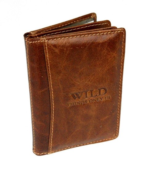 Etui Na Karty Dokumenty WILD Wizytownik Pionowy Duży Skóra Naturalna WI5521 Etui Na Karty Dokumenty WILD Wizytownik Pionowy Duży Skóra Naturalna WI5521