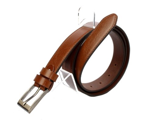 Pasek Skórzany PAS-MAX (PL) "IMITACJA SZYCIA" Skóra Licowa 30 mm JASNY BRĄZ k40 Pasek Skórzany PAS-MAX (PL) "IMITACJA SZYCIA" Skóra Licowa 30 mm JASNY BRĄZ k40