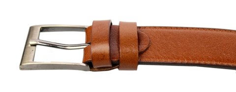 Pasek Skórzany PAS-MAX (PL) "IMITACJA SZYCIA" Skóra Licowa 30 mm JASNY BRĄZ k40 Pasek Skórzany PAS-MAX (PL) "IMITACJA SZYCIA" Skóra Licowa 30 mm JASNY BRĄZ k40