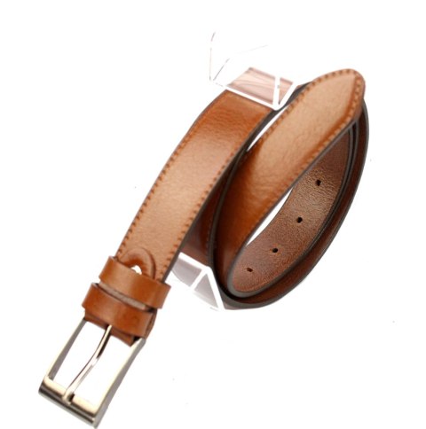 Pasek Skórzany PAS-MAX (PL) "IMITACJA SZYCIA" Skóra Licowa 30 mm JASNY BRĄZ k40 Pasek Skórzany PAS-MAX (PL) "IMITACJA SZYCIA" Skóra Licowa 30 mm JASNY BRĄZ k40