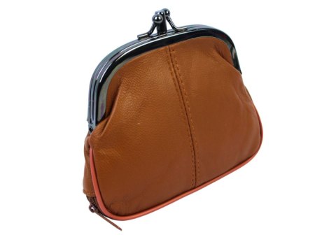 Sakiewka Uniwersalna Klamerka Skóra Naturalna ''WZÓR I'' 0546 11,5 x 13 cm DUO Sakiewka Uniwersalna Klamerka Skóra Naturalna ''WZÓR I'' 0546 11,5 x 13 cm DUO