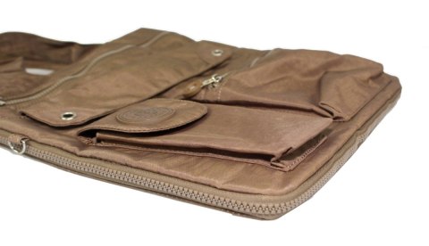 Stylowa Lekka Materiałowa Torba Średnia Kwadrat Listonoszka Na Ramię Bag Street NR 2221 BRĄZOWY Stylowa Lekka Materiałowa Torba Średnia Kwadrat Listonoszka Na Ramię Bag Street NR 2221 BRĄZOWY