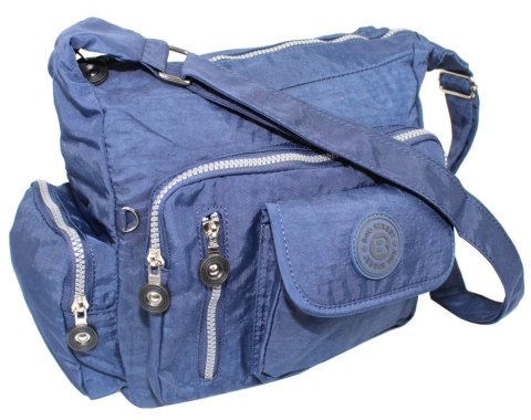 Stylowa Pozioma Torba Średnia Na Ramię Bag Street NR 2218 GRANATOWY Stylowa Pozioma Torba Średnia Na Ramię Bag Street NR 2218 GRANATOWY