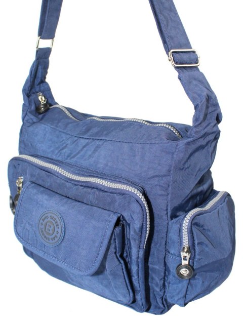 Stylowa Pozioma Torba Średnia Na Ramię Bag Street NR 2218 GRANATOWY Stylowa Pozioma Torba Średnia Na Ramię Bag Street NR 2218 GRANATOWY