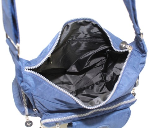 Stylowa Pozioma Torba Średnia Na Ramię Bag Street NR 2218 GRANATOWY Stylowa Pozioma Torba Średnia Na Ramię Bag Street NR 2218 GRANATOWY