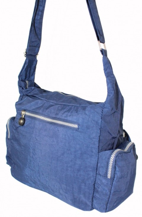 Stylowa Pozioma Torba Średnia Na Ramię Bag Street NR 2219 GRANATOWY Stylowa Pozioma Torba Średnia Na Ramię Bag Street NR 2219 GRANATOWY