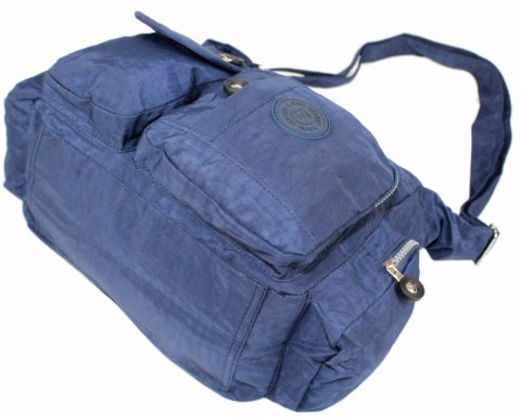 Stylowa Pozioma Torba Średnia Na Ramię Bag Street NR 2219 GRANATOWY Stylowa Pozioma Torba Średnia Na Ramię Bag Street NR 2219 GRANATOWY