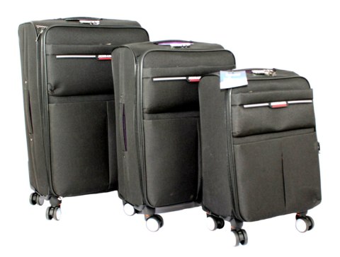 Zestaw Trzech Walizek Turystycznych PolskaGalanteria X-2301 CZARNY 70 x 45 x 30, 60 x 40 x 30, 50 x 35 x 25 Zestaw Trzech Walizek Turystycznych PolskaGalanteria X-2301 CZARNY 70 x 45 x 30, 60 x 40 x 30, 50 x 35 x 25
