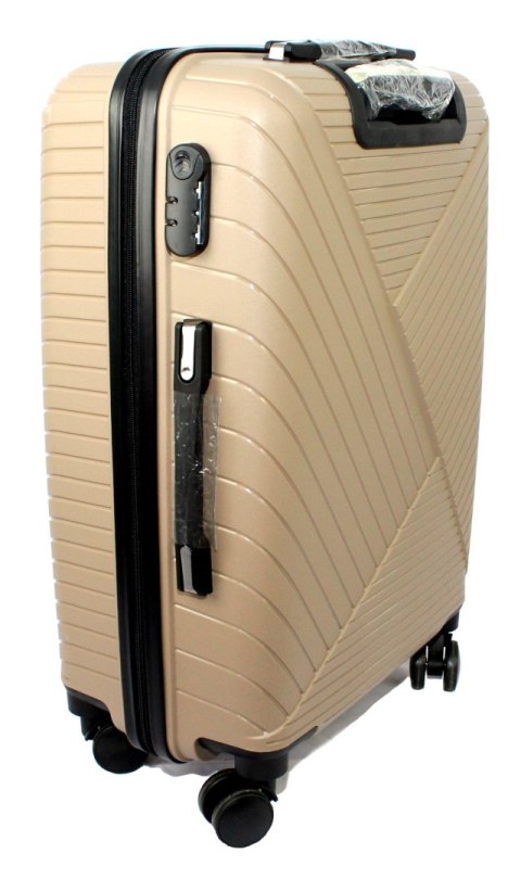 Zestaw Trzech Walizek Turystycznych PolskaGalanteria KREMOWA 65x45x30, 55x40x24, 45x35x20 Zestaw Trzech Walizek Turystycznych PolskaGalanteria KREMOWA 65x45x30, 55x40x24, 45x35x20
